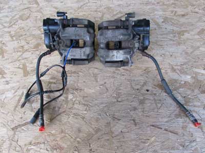 BMW Brake Calipers w/ Parking Brake Actuators EMF, Rear (Left and Right) 34216793047 F10 F122